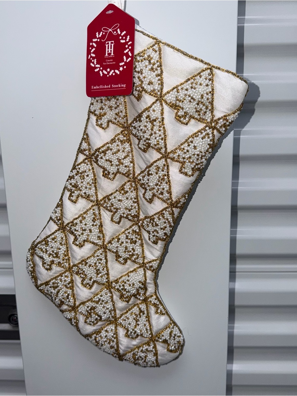 TOTAL HOME BEADED COUTURE CHRISTMAS Stocking